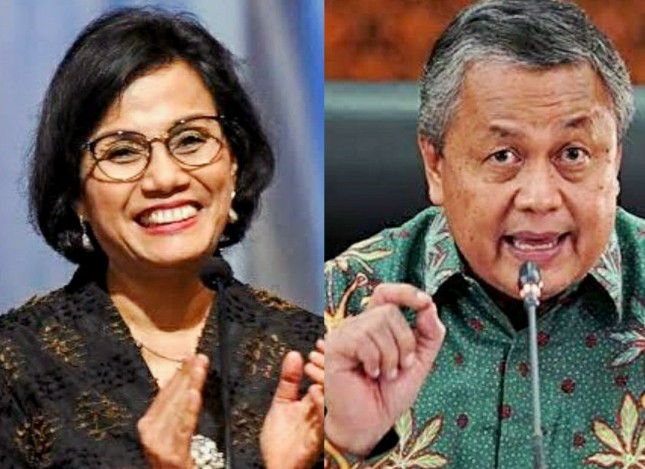 Menkeu Sri Mulyani dan Gubernur BI Perry Warjiyo