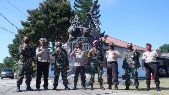 Danpuslatpurmar 3 Grati Pererat Silaturahmi dengan Kapolresta Pasuruan