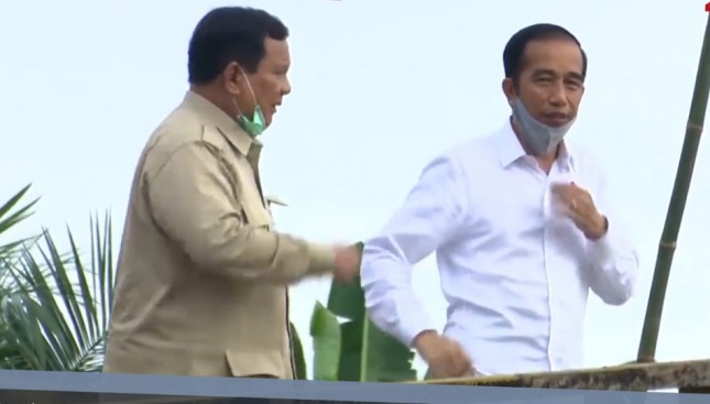 Menhan Prabowo Subianto dan Presiden Jokowi