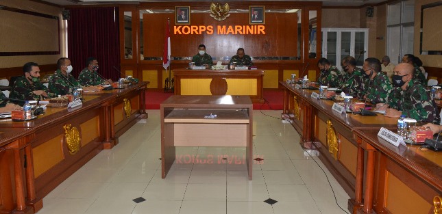 Korps Marinir Terima Tim Audit Itjen TNI