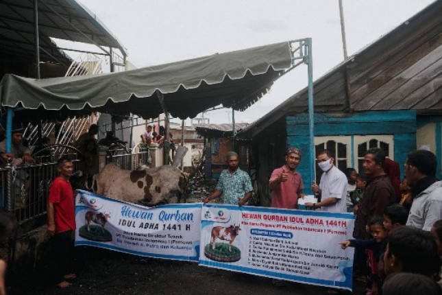 60 Hewan Kurban Donasi Pelindo 1 untuk Masyarakat di Sekitar Wilayah Operasional
