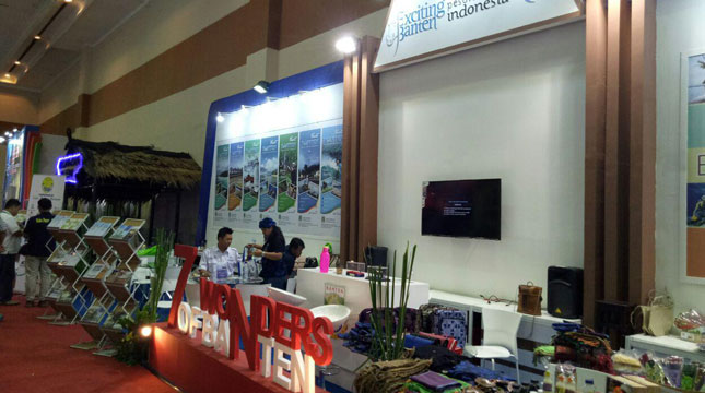 Booth Provinsi Banten di Gebyar Wisata Banten (GWB) 2017, di Jakarta Convention Center (JCC) (Chodijah Febriyani/Industry.co.id)
