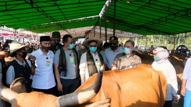 Menteri Pertanian Syahrul Yasin Limpo kunjungi Pedet di NTB (Doc: Kementan)