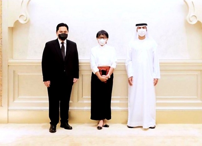 Menteri BUMN dan Menlu di Abu Dhabi