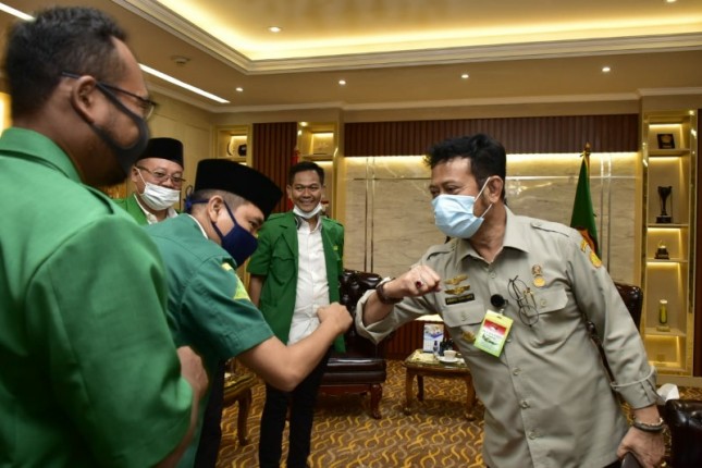 Menteri Pertanian Syahrul Yasin Limpo bertemu Pimpinan GP Ansor