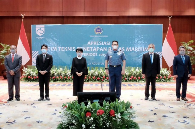 Acara Apresiasi Tim Teknis Penanganan Penetapan Batas Maritim Indonesia Periode 2015-2019