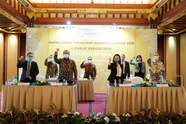 PT Mustika Ratu Tbk (MRAT menggelar acara laporan tahunan Rapat Umum Pemegang Saham (RUPS) tahun 2019 dan Public Expose 2020 di Kudus Hall - Hotel Sultan & Residence, Jakarta pada Jumat, tanggal 28 Agustus 2020