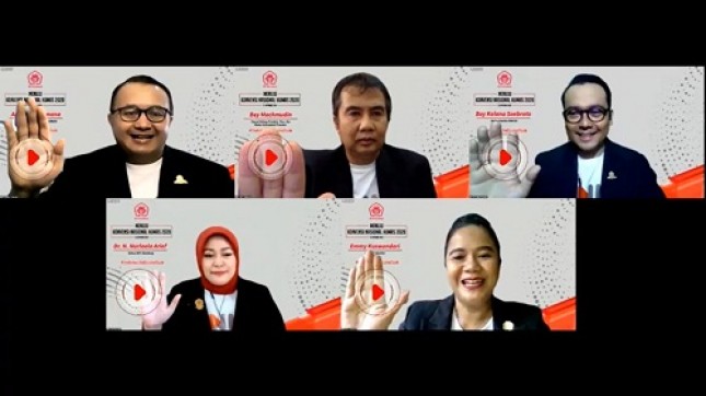 Webinar PERHUMAS MenujuKNH20 pada tanggal 23 September 2020