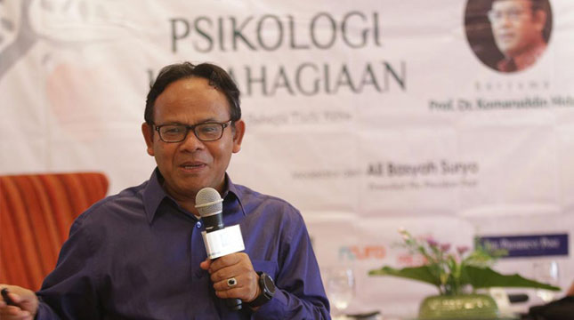 Komaruddin Hidayat, Penulis Buku Psikologi Kebahagiaan (Foto:Thepresidentpost)