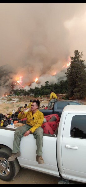 Muhammad Yulfiano Gerwynaldo - Tim Pemadam Kebakaran Hutan di Selatan California (Photo by Kemlu)
