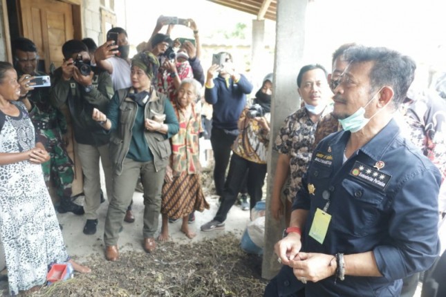 Menteri Pertanian Syahrul Yasin Limpo saat di Boyolali