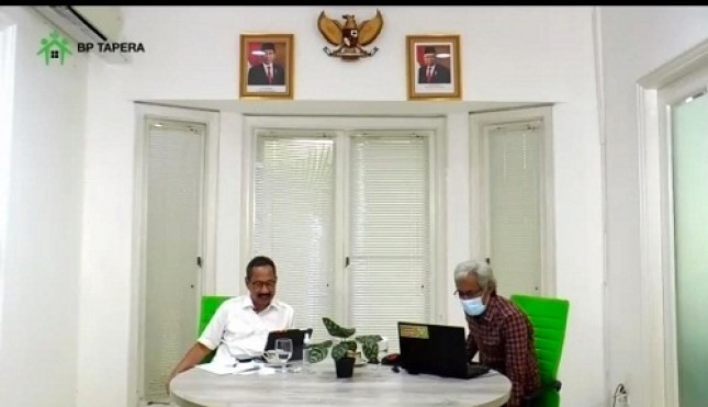 Komisioner BP Tapera Adi Setianto dalam diskusi virtual “Bonus Demografi dan Tantangan Pembiayaan Perumahan” di Jakarta, Senin (19/10/2020).