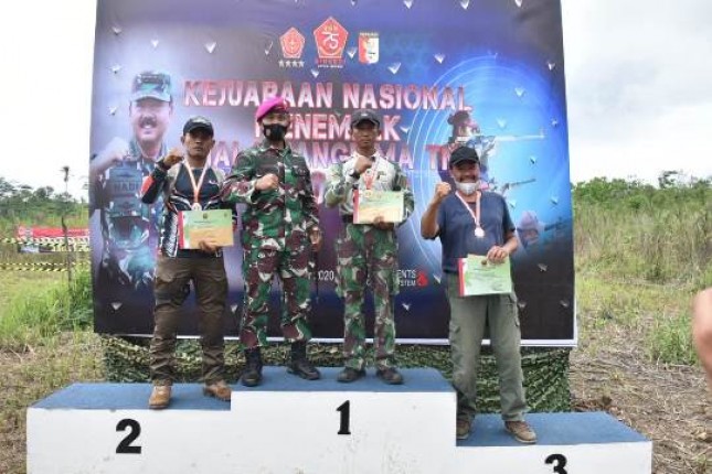 Marinir Shooting Club Juara 1 Lomba Tembak Panglima Cup 2020