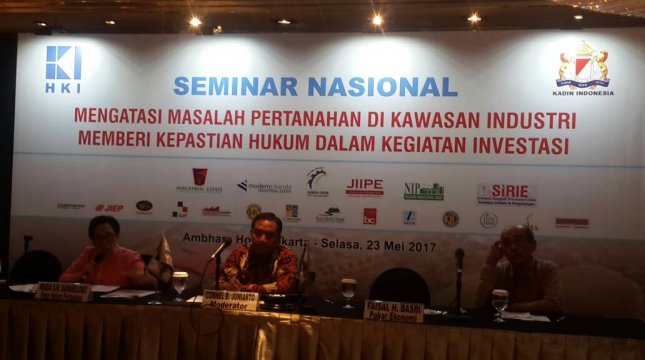 Seminar Nasional "Mengatasi Masalah Pertanahan di Kawasan Industri" di Hotel Ambhara, Jakarta, Selasa (23/5/2017). (Irvan AF/INDUSTRY)