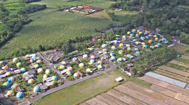 Dusun New Ngelepen, Sengir, Sumberharjo, Prambanan, Sleman Yogyakarta, Desa Wisata Rumah Domes