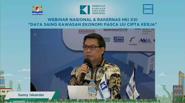 Ketua Umum Himpunan Kawasan Industri (HKI) Sanny Iskandar