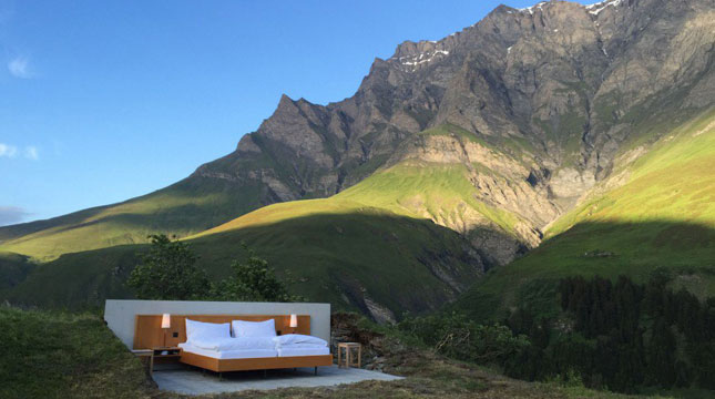 Null Stern Hotel, di Pegunungan Alpen, Swiss (Foto:dezeen)