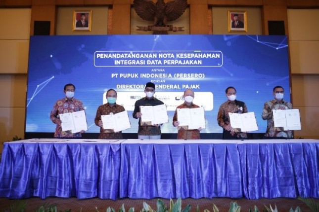 Pupuk Indonesia Grup Teken MoU Integrasi Data Perpajakan dengan DJP