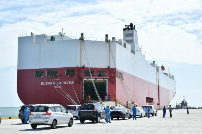 Ekspor di pelabuhan Patimban