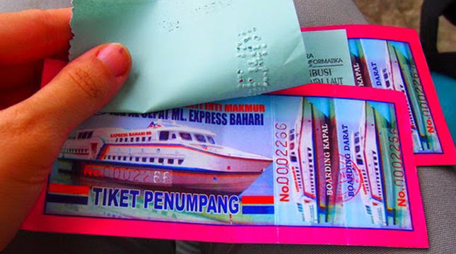 Tiket Fisik Penumpang Kapal ferry (Ist)