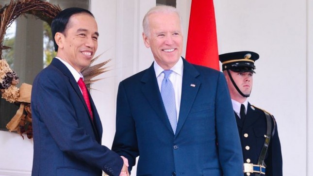 Presiden Jokowi dan Presiden AS Terpilih Joe Biden