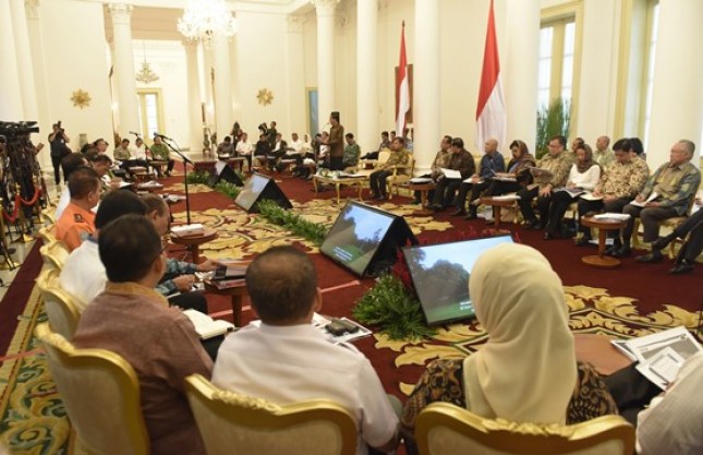 Suasana Sidang Kabinet Paripurna di Istana Kepresidenan, Bogor (29/5). (Foto: Humas/Rahmat)