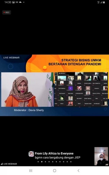 PT Jakarta Industrial Estate Pulogadung (JIEP) bersama Asosiasi Pengusaha Indonesia (APINDO) selenggarakan Webinar UMKM bertemakan Strategi Bisnis UMKM Bertahan Ditengah Pandemi