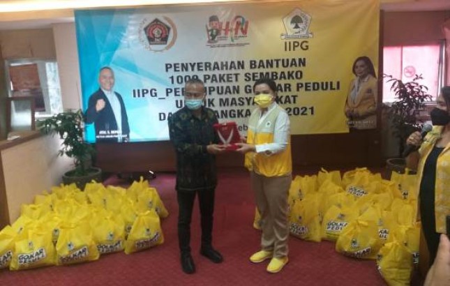 IIPG-PWI Peduli Donasikan Sembako untuk Masyarakt