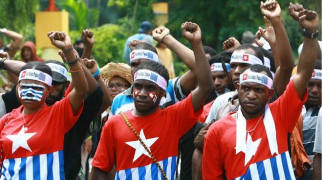 Ilustrasi demonstrasi di Papua Barat. (Foto: BBC) 