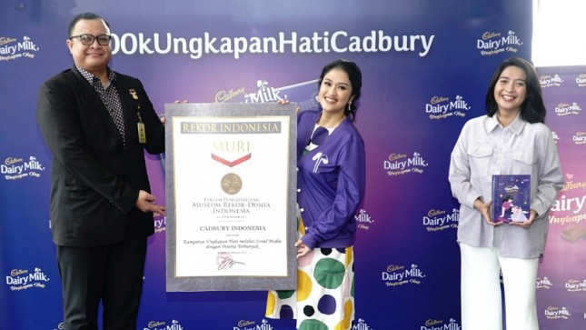 Inspirasi Ungkapan Cinta di Sosial Media Cadbury Berhasil Pecahkan Rekor MURI 