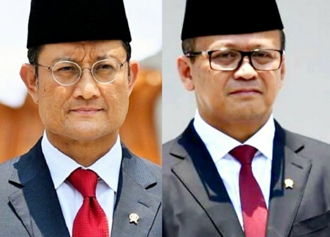 Mantan Menteri Sosial Juliari P Batubara, Mantan Menteri Kelautan dan Perikanan Edy Prabowo (foto Kolase)