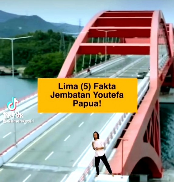 Jembatan Youtefa Papua (unggahan Sri Mulyani)