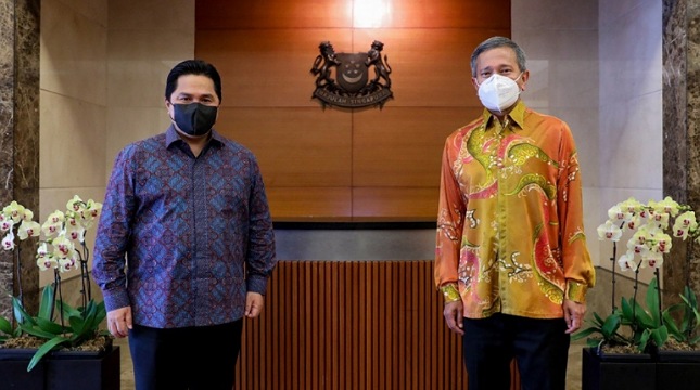Menteri BUMN Ajak Singapura Pererat Ekonomi