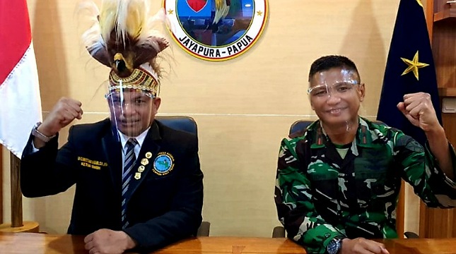 Komandan Lanud Silas Papare, Marsma TNI Budhi Achmadi menciptkan lagu "Mars Pemuda Adat Papua"