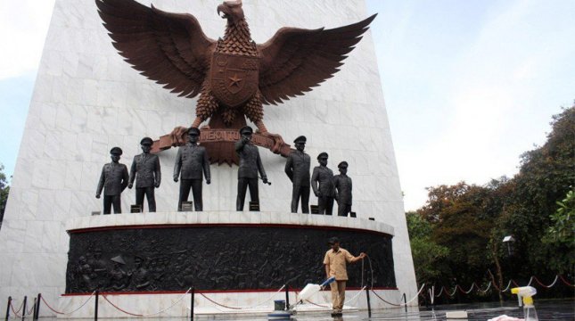 Monumen Kesaktian Pancasila di Lubang Buaya, Jakarta Timur. (Antara/Risky Andrianto)