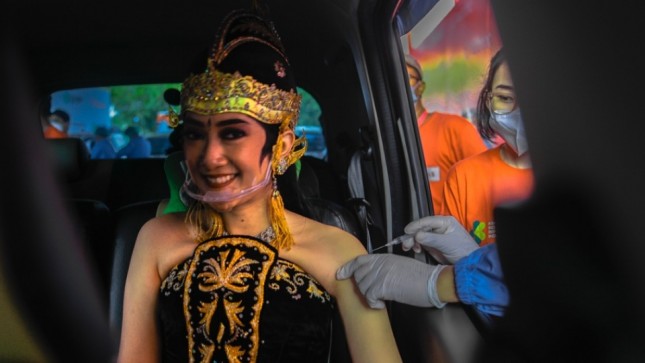 Vaksinasi di Destinasi wisata Candi Prambanan