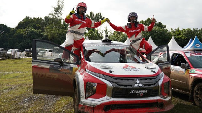 Kejuaraan Nasional (Kejurnas) Sprint Rally Lintas Fortuna Nusantara Tropical 2021 putaran pertama di Sirkuit Badak Tanjung Lesung