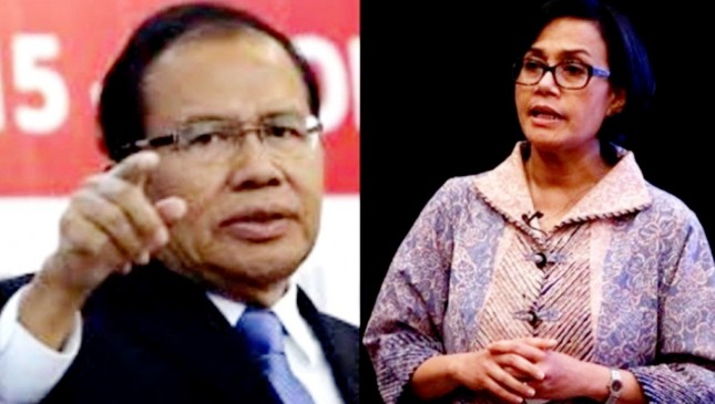 Ekonom Rizal Ramli dan Menkeu Sri Mulyani (foto Kolase)
