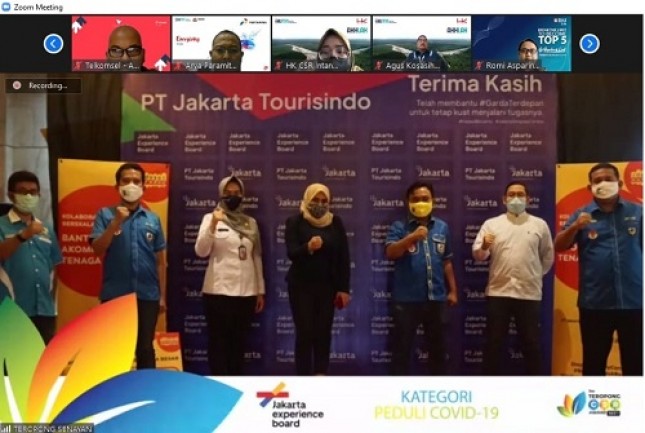 Peduli Covid-19, Jakarta Experience Board Raih Penghargaan di Teropong CSR Award 2021