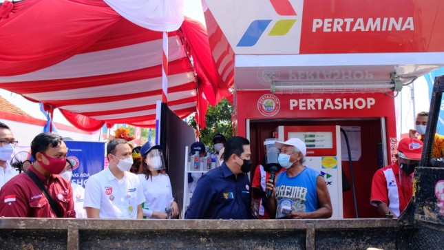 Mampu Salurkan 2000 Liter Per Hari, Menteri BUMN Apresiasi Capaian Pertashop di Kendal