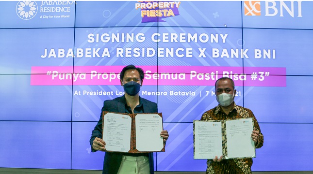 Jababeka Residence tandatangani kerja sama dengan Bank BNI