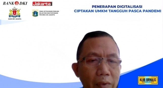 Edy dalam webinar Klub Jurnalis Ekonomi Jakarta yang membahas digitalisasi UMKM, Senin (10/5).
