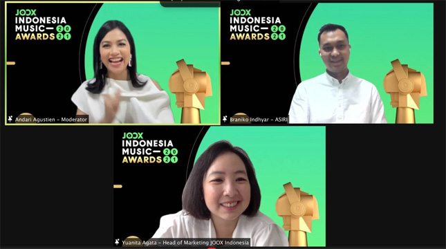 Virtual Press Conference JOOX Indonesia Music Awards 2021