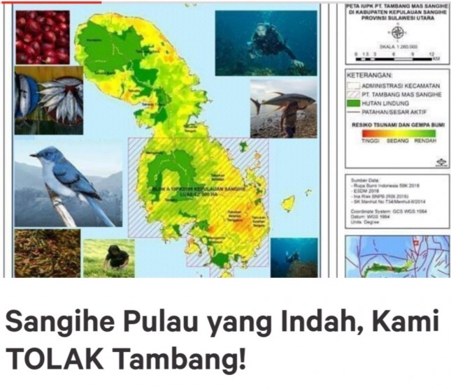 Petisi Online Tolak Tambang Di Pulau Sangihe