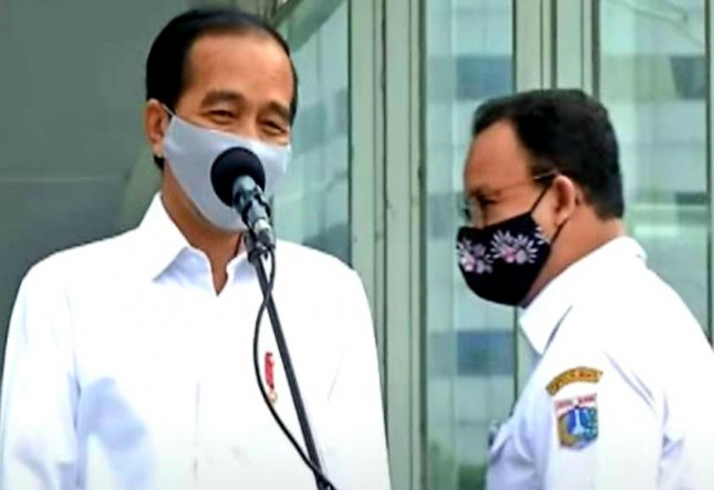 Presiden Jokowi dan Gubernur Anies (ist)