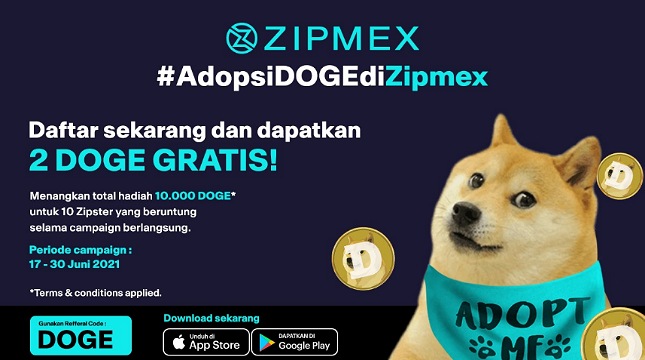 Doge listing di Zipmex