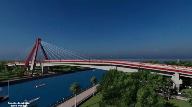 Desain Jembatan Aek Tano Pongol