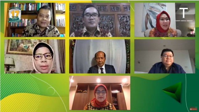 Dialog Nasional bertema Kiprah 17 Tahun Obat Modern Asli Indonesia Fitofarmaka, yang digelar Tempo Media Group, Kamis (24/6/2021) secara daring (Dok: Industry.co.id)