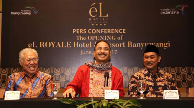 Menteri Pariwsata Arief Yahya dan Menteri Perdagangan Enggartiarso Lukita Resmikan El Royale Banyuwangi (Foto:.facebook.com/kemenpa)