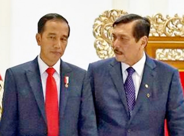 Presiden Jokowi dan Menko Marves Luhut (ist)